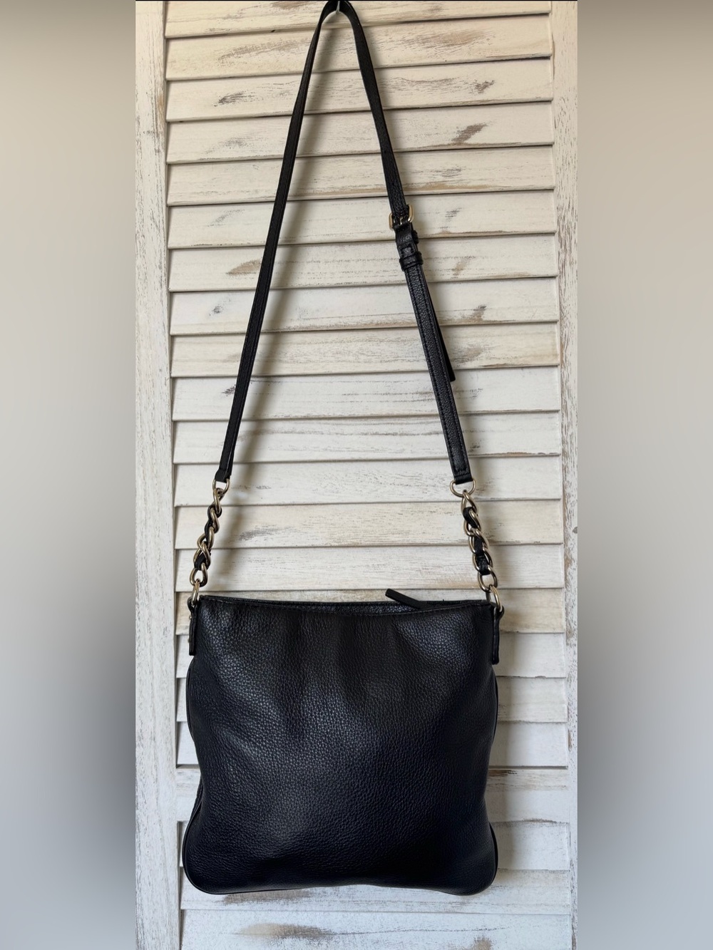 Kate Spade Black Leather Crossbody Bag No Callouts - Picture 12 of 16